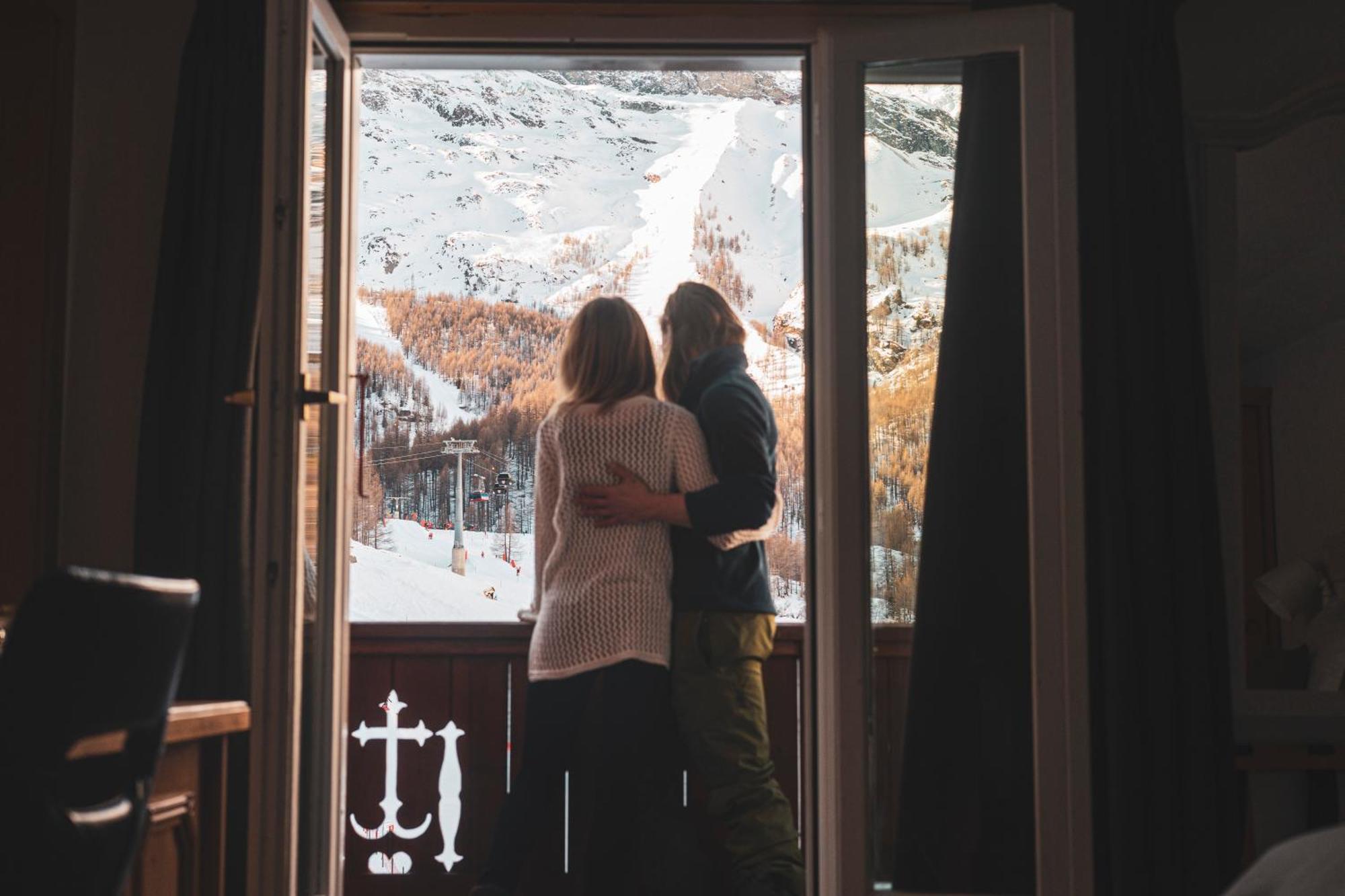 Hotel The Larix Ski-In Ski-Out Saas Fee Kültér fotó